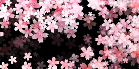 桜　和柄　春　背景 © KUU