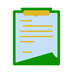 Fototapeta premium PAPER BOARD simple flat design vector icon