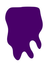 Purple Abstract Shapes Decor 