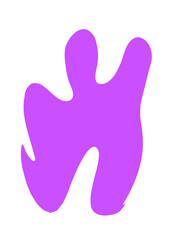 Purple Abstract Shapes Decor 