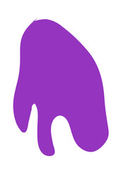 Purple Abstract Shapes Decor 