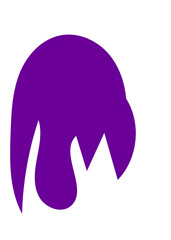 Purple Abstract Shapes Decor 