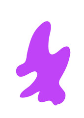 Purple Abstract Shapes Decor 