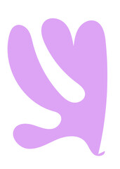 Purple Abstract Shapes Decor 