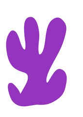 Purple Abstract Shapes Decor 