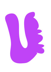 Purple Abstract Shapes Decor 