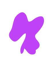 Purple Abstract Shapes Decor 