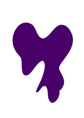 Purple Abstract Shapes Decor 