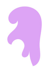 Purple Abstract Shapes Decor 