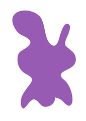 Purple Abstract Shapes Decor 