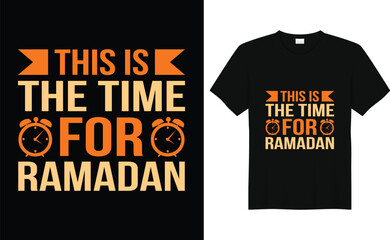 This is the time for Ramadan,Islamic tshirt design