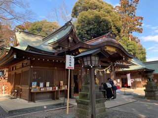 Naklejka premium 久伊豆神社の境内