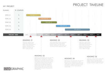 timeline project diagram  Infographic template for business. 12 Months modern Timeline diagram calendar with presentation vector infographic.