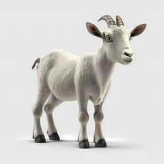 Goat Illustration. Generative AI