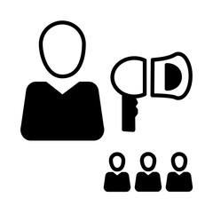 Solid Line Persuasion design vector icon