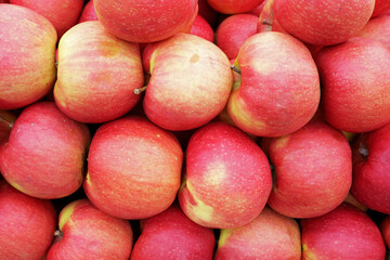food background with red apples
