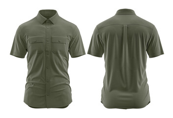 Shirt cargo style men's, 3D Rander, Olive