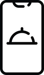 A food delivery icon vector is a digital image that represents the concept of food delivery services, such as online food ordering and home delivery