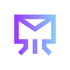 message gradient icon