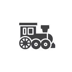 Train toy vector icon