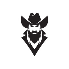 Fototapeta premium Cowboy logo images