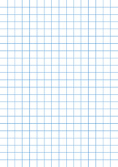 Vector illustration of notebook page with grid pattern