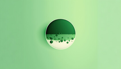 green abstract art