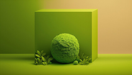 green abstract of plants