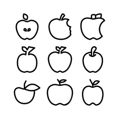apple icon or logo isolated sign symbol vector illustration - high quality black style vector icons
