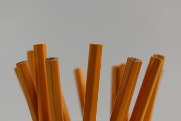 Yellow Pencil Background Concept Photography