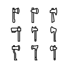 axe icon or logo isolated sign symbol vector illustration - high quality black style vector icons
