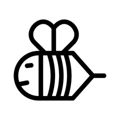 bee icon or logo isolated sign symbol vector illustration - high quality black style vector icons
