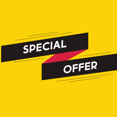 Naklejka premium Special offer banner sale banner template
