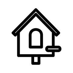 birdhouse icon or logo isolated sign symbol vector illustration - high quality black style vector icons

