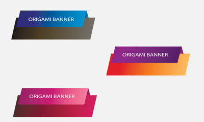 set of colorful labels