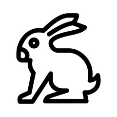 bunny icon or logo isolated sign symbol vector illustration - high quality black style vector icons
