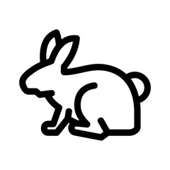 bunny icon or logo isolated sign symbol vector illustration - high quality black style vector icons
