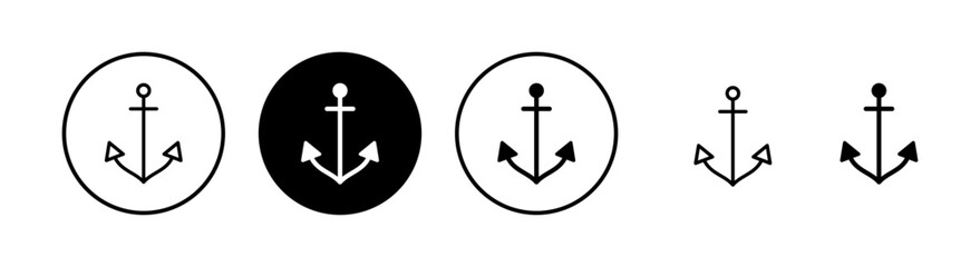 Obraz premium Anchor icon vector illustration. Anchor sign and symbol. Anchor marine icon.