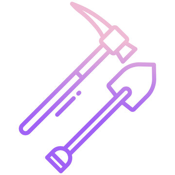 Shovel tool icon
