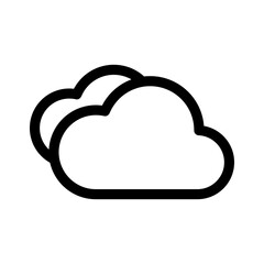 cloud icon or logo isolated sign symbol vector illustration - high quality black style vector icons
