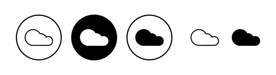 Cloud icon vector illustration. cloud sign and symbol