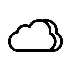 cloud icon or logo isolated sign symbol vector illustration - high quality black style vector icons
