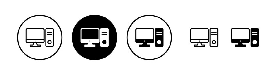 Computer icon vector illustration. computer monitor sign and symbol