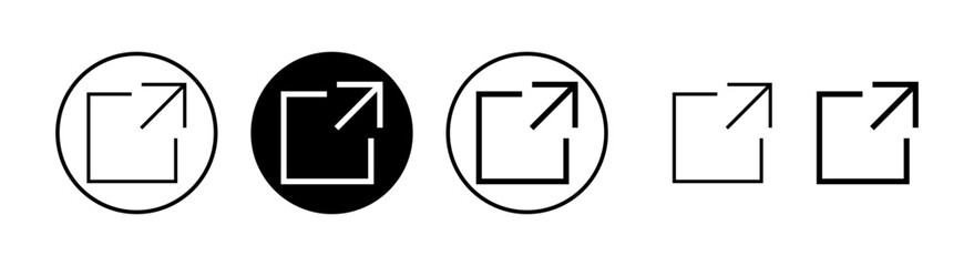 External link icon vector illustration. link sign and symbol. hyperlink symbol