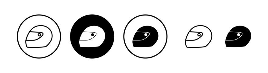 Obraz premium Helmet icon vector illustration. Motorcycle helmet sign and symbol. Construction helmet icon. Safety helmet