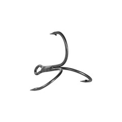 triple fishhook isolated from background