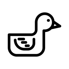 duck icon or logo isolated sign symbol vector illustration - high quality black style vector icons
