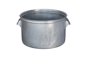 large aluminum pan isolated from the background