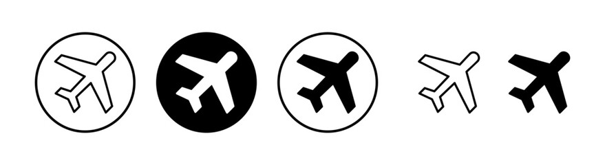 Plane icon vector illustration. Airplane sign and symbol. Flight transport symbol. Travel sign. aeroplane