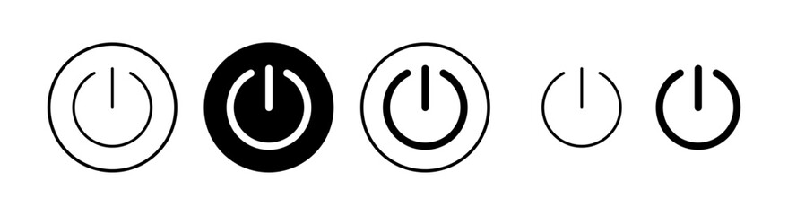 Power icon vector illustration. Power Switch sign and symbol. Electric power